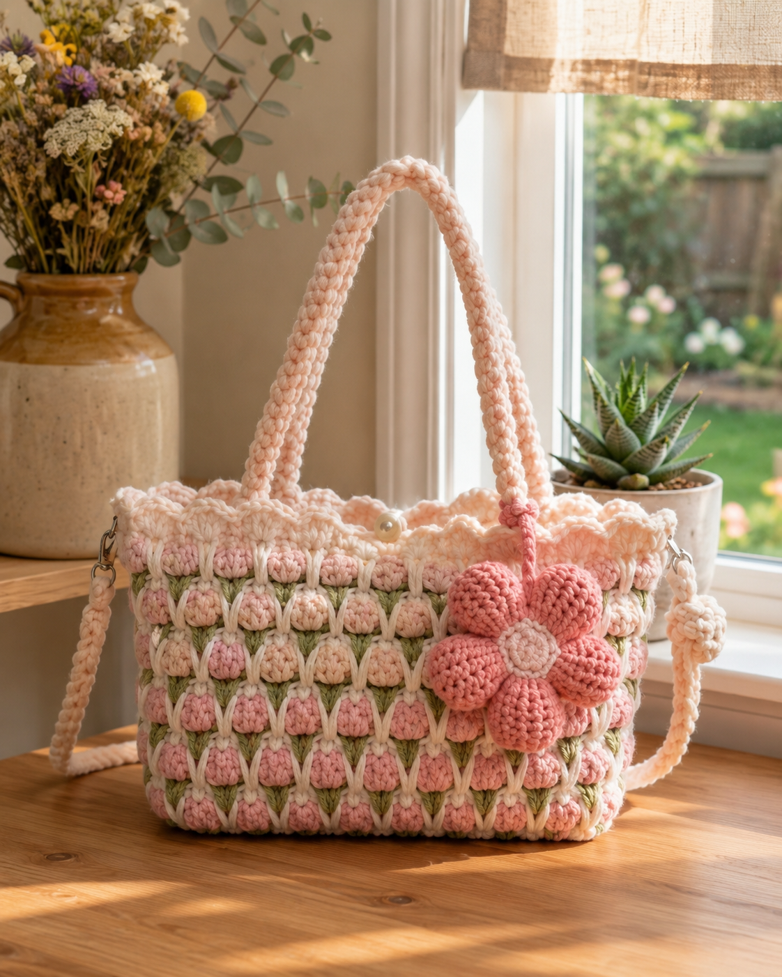 Milo Flower Crochet Bag