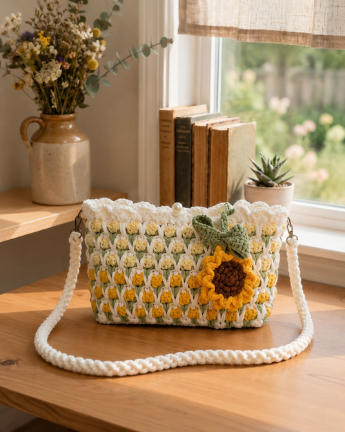Milo Flower Crochet Bag