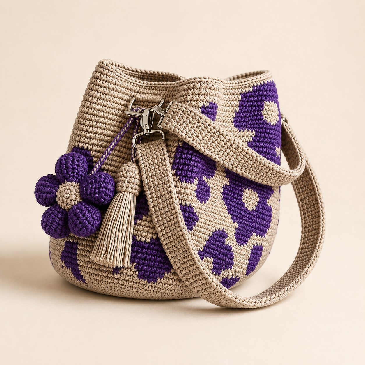 Ethan Flower Crochet Bag